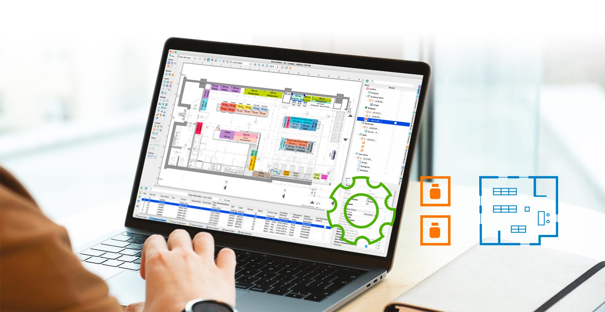 Floor planning in Quant