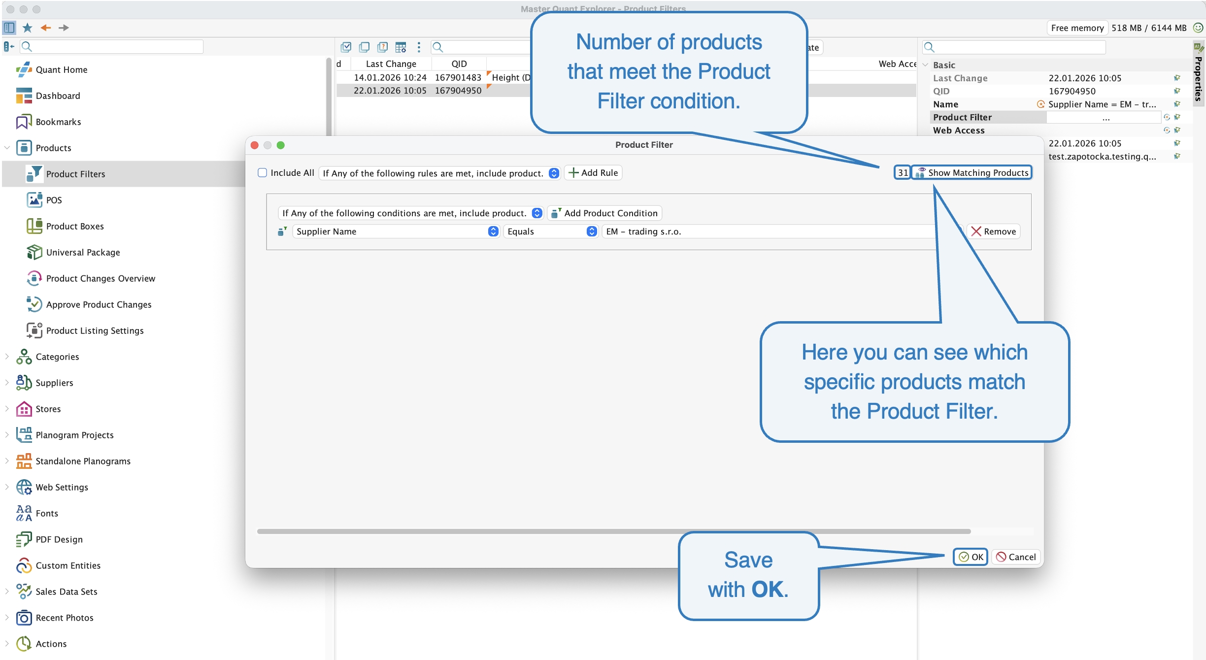 Product Filters on Web | Manual | Quant - Intelligent Retail Platform