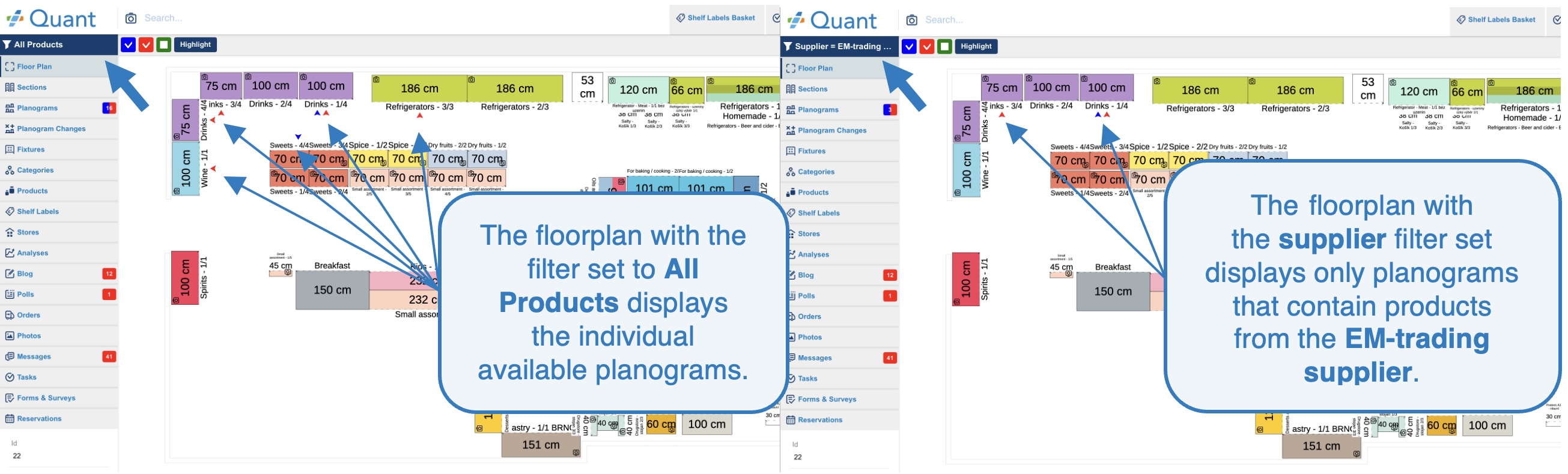 Product Filters on Web | Manual | Quant - Intelligent Retail Platform