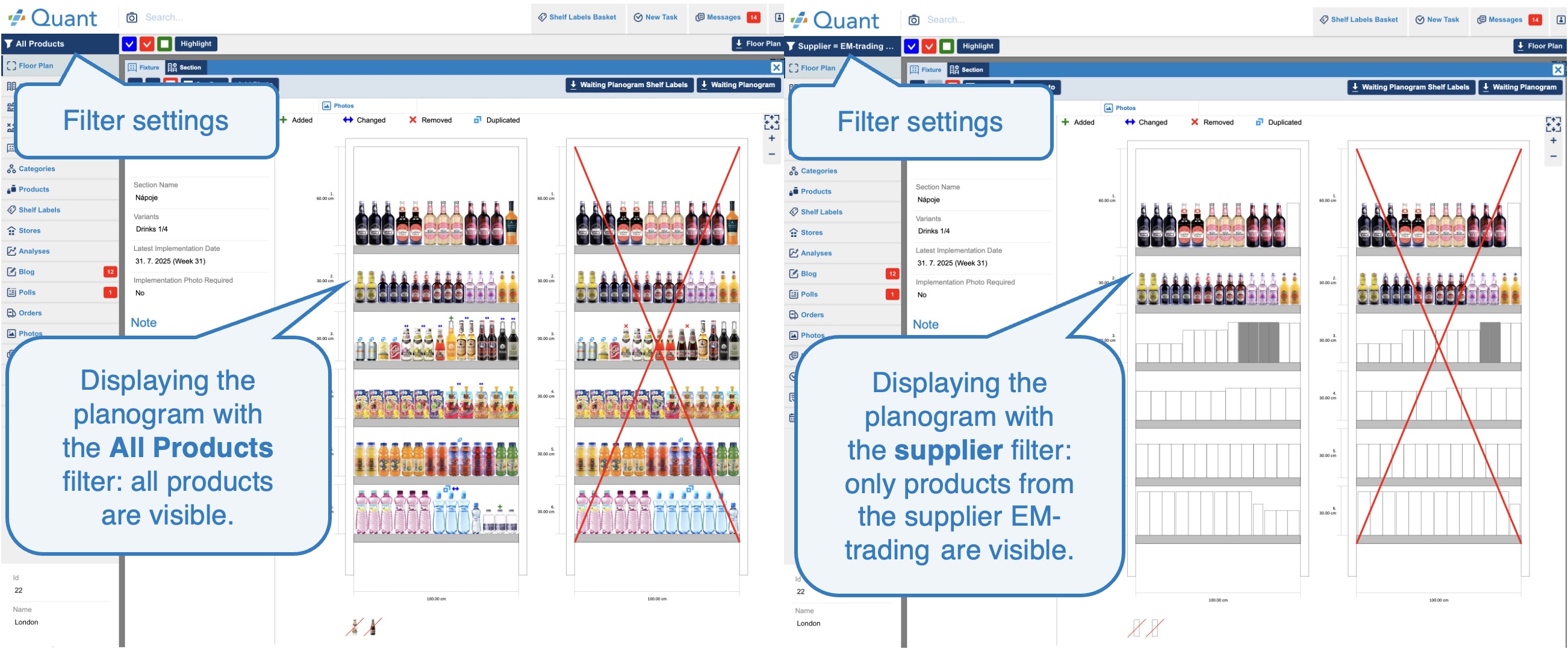Product Filters on Web | Manual | Quant - Intelligent Retail Platform