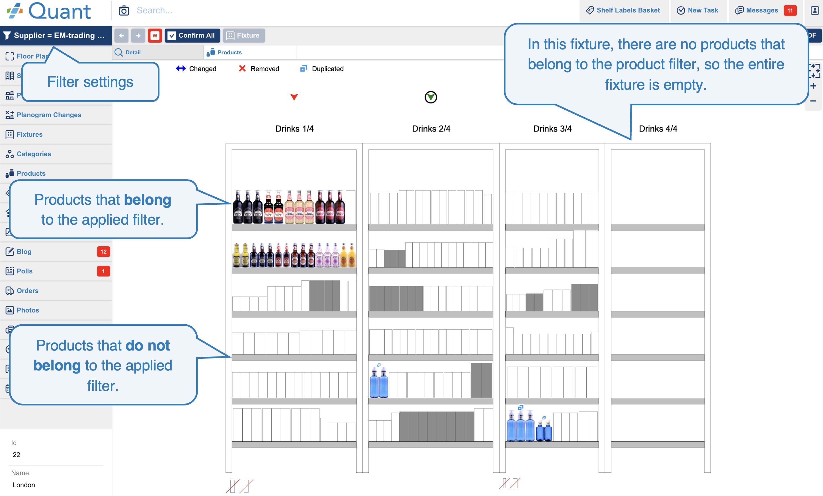 Product Filters on Web | Manual | Quant - Intelligent Retail Platform