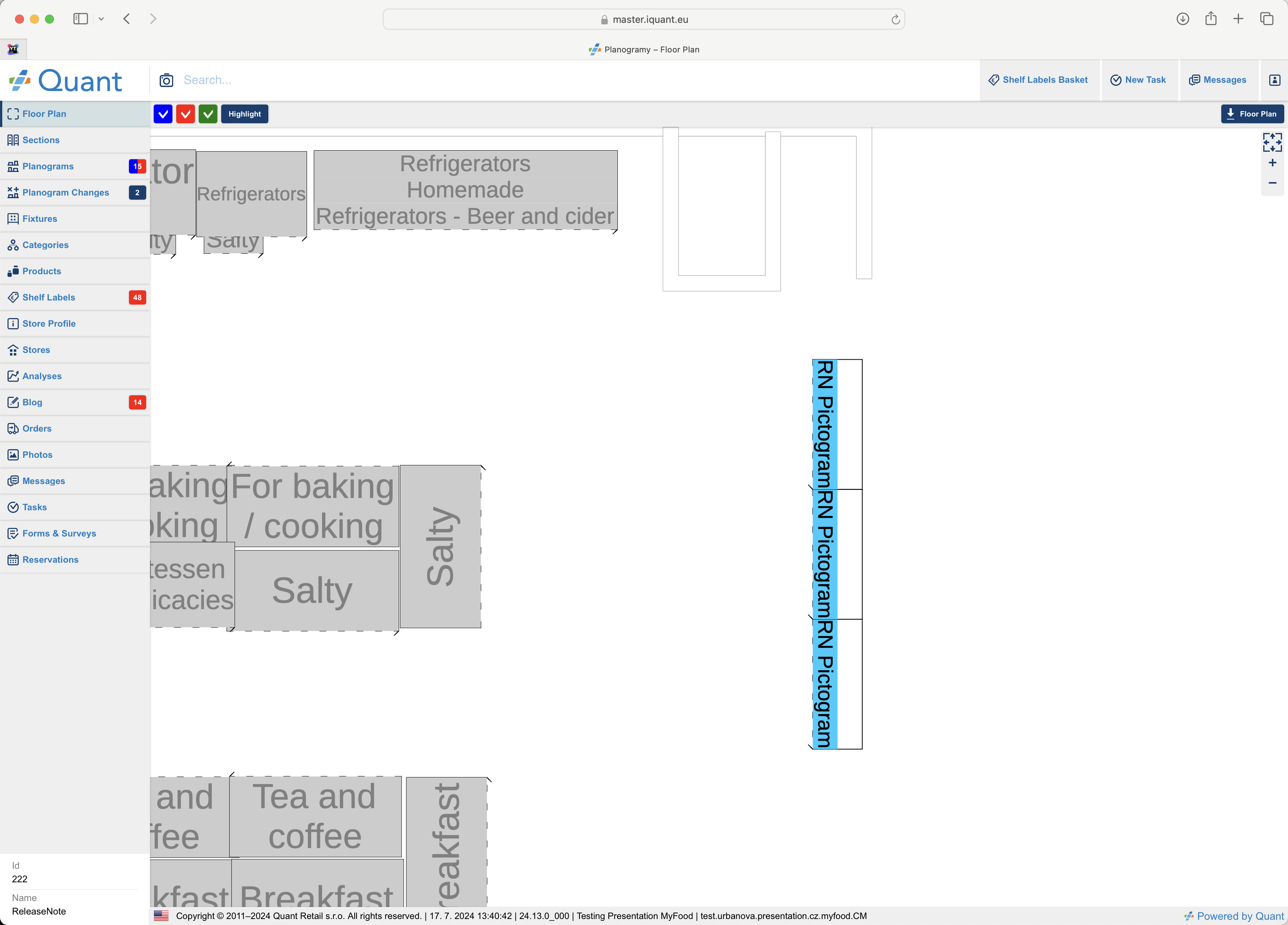 Highlight with pictograms displayed on web and in Project Editor ...