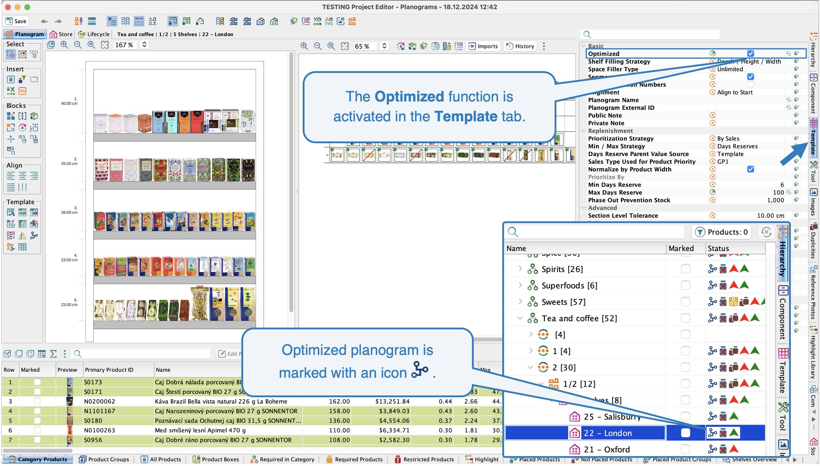 Optimized Planograms | Manual | Quant - Intelligent Retail Platform