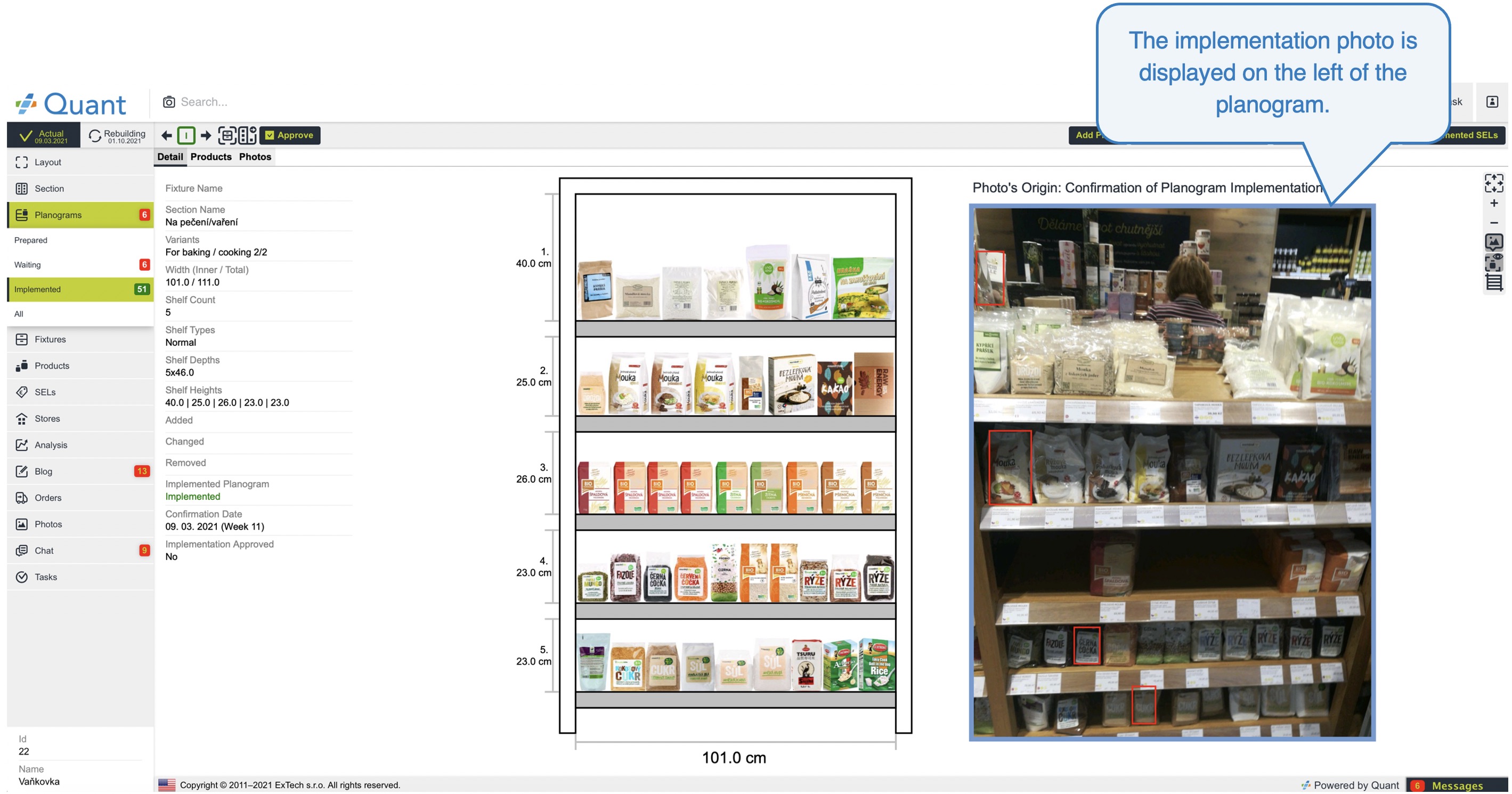 Fotos de implementación de los planogramas | Manual | Quant ...