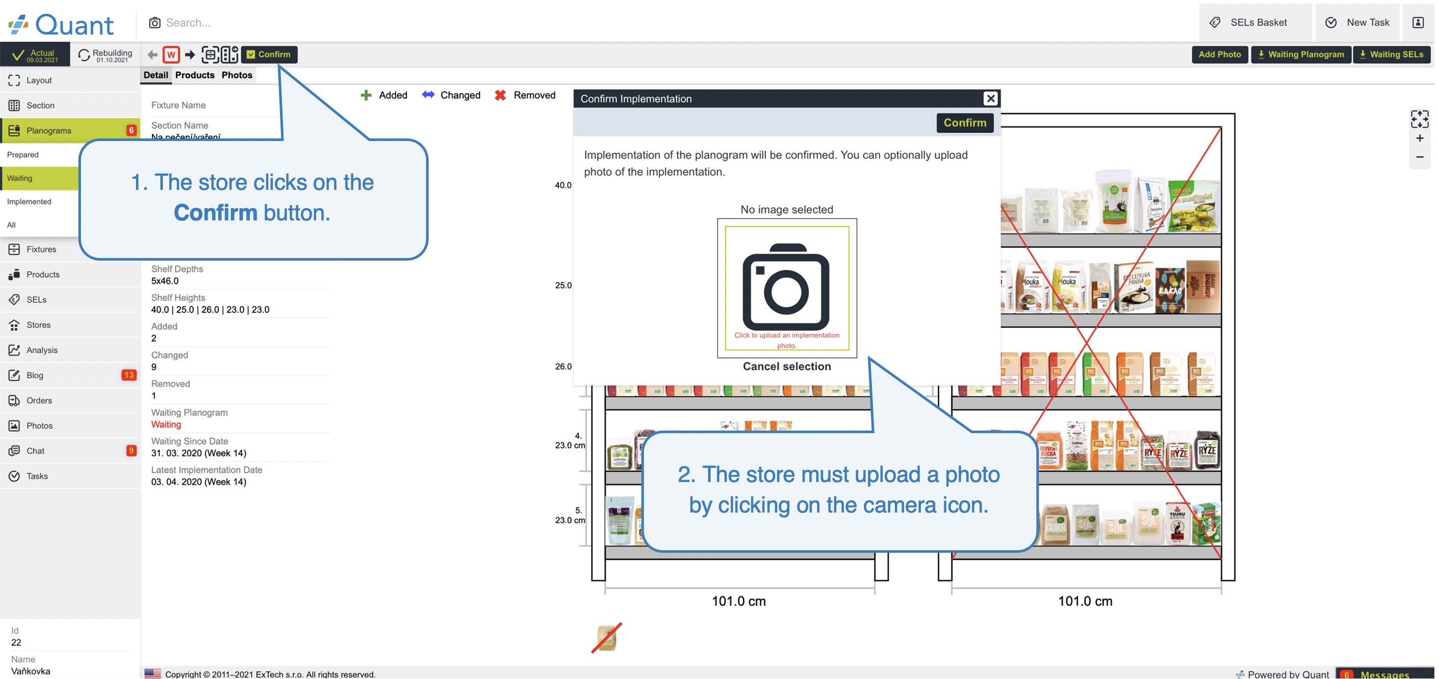 Implementation photos for planograms | Manuel | Quant - Gestion ...