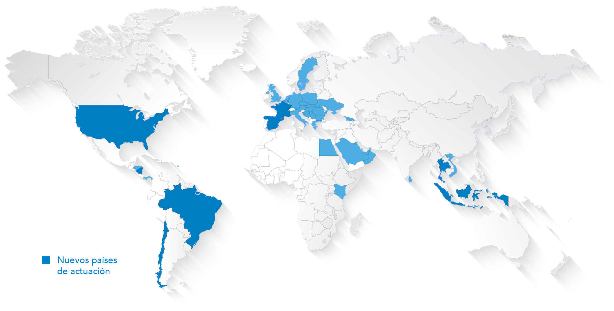 clientes en 34 países