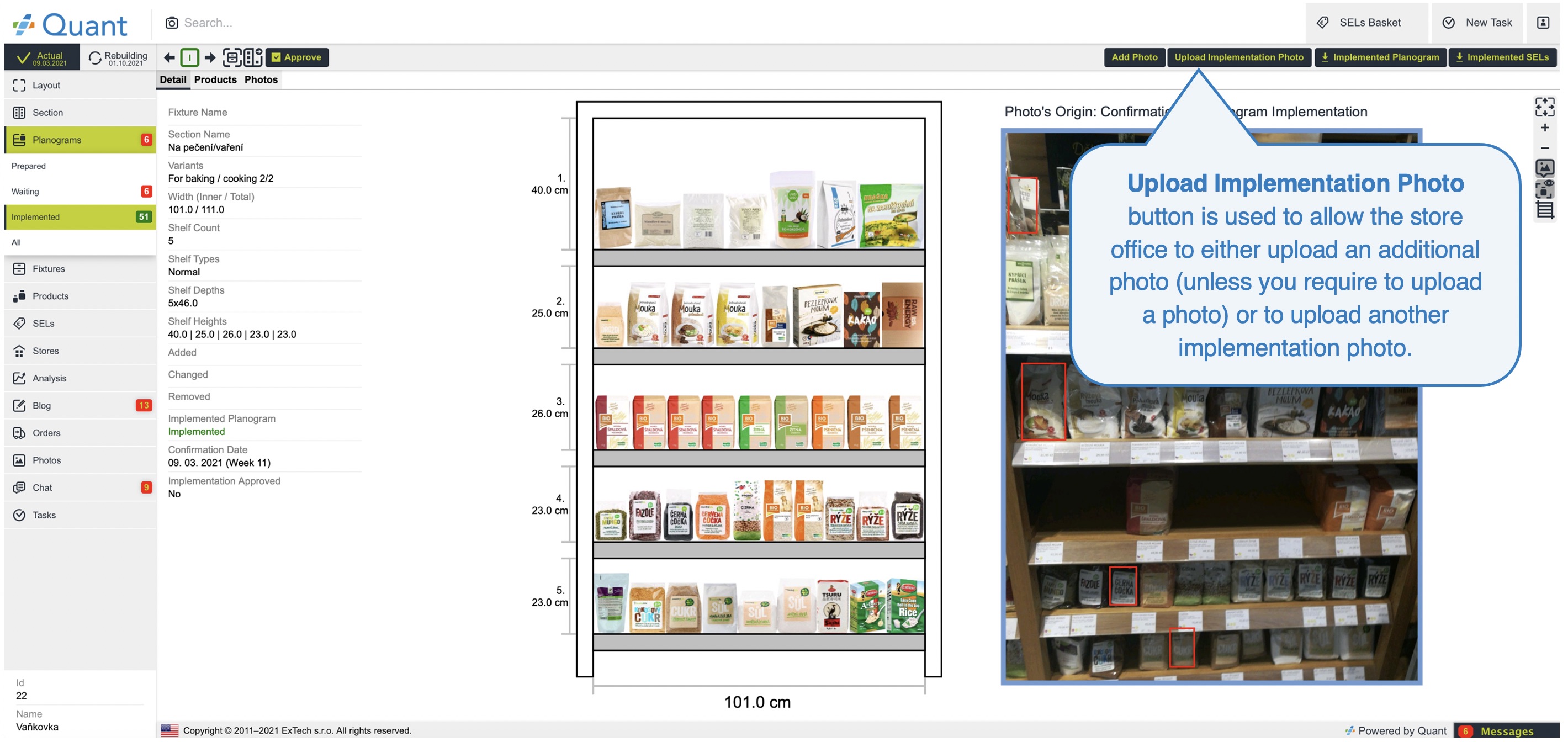 Implementation photos for planograms | Manual | Quant - Intelligent ...
