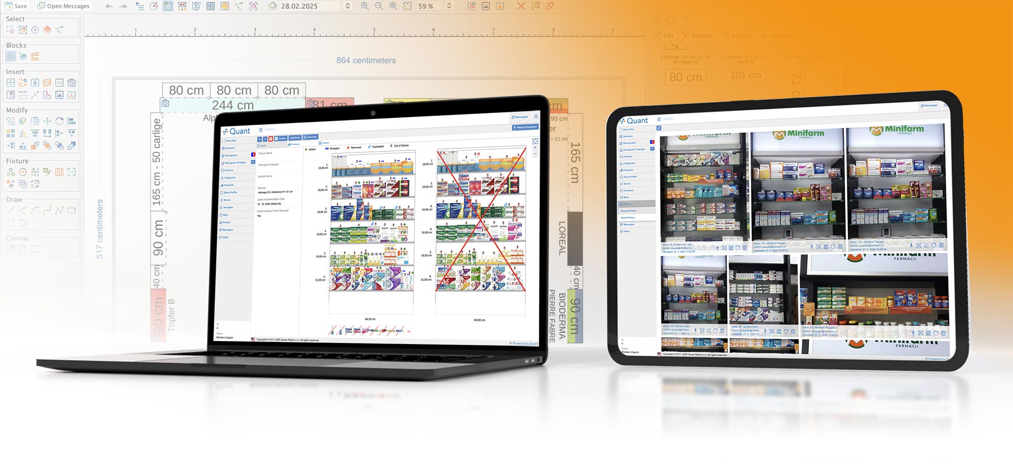 Planogram publication on web